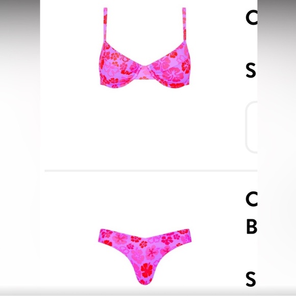 Kulani Kinis Very Cherry bikini set Small too and Med Bottom - Picture 8 of 8